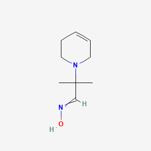 molecular formula C9H16N2O B14654141 N-[2-(3,6-Dihydro-2H-pyridin-1-YL)-2-methyl-propylidene]hydroxylamine CAS No. 52843-68-2