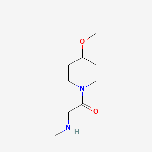 molecular formula C10H20N2O2 B1465416 1-(4-Ethoxypiperidin-1-yl)-2-(methylamino)ethan-1-one CAS No. 1249536-75-1