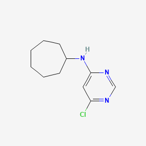 molecular formula C11H16ClN3 B1465420 6-chloro-N-cycloheptylpyrimidin-4-amine CAS No. 1250796-50-9