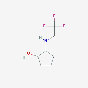 molecular formula C7H12F3NO B1465421 2-[(2,2,2-三氟乙基)氨基]环戊醇 CAS No. 1178738-95-8