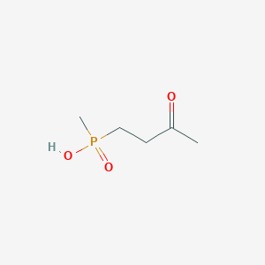 molecular formula C5H11O3P B14654242 Methyl(3-oxobutyl)phosphinic acid CAS No. 49849-26-5