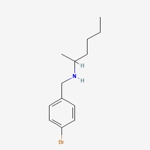molecular formula C13H20BrN B1465425 [(4-溴苯基)甲基](己烷-2-基)胺 CAS No. 1249585-88-3