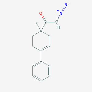 2-Diazo-1-(1-methyl-4-phenylcyclohex-3-en-1-yl)ethanone