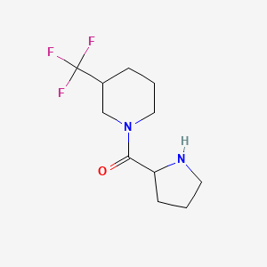 molecular formula C11H17F3N2O B1465432 1-Prolyl-3-(trifluoromethyl)piperidine CAS No. 1281253-26-6