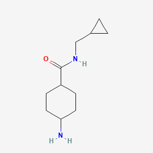 molecular formula C11H20N2O B1465436 trans-4-Aminocyclohexanecarboxylic acid cyclopropylmethylamide CAS No. 2136079-31-5