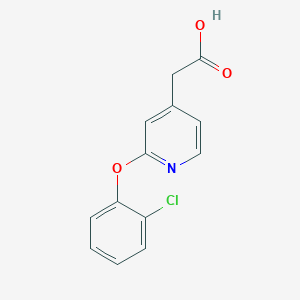 [2-(2-Chlorophenoxy)pyridin-4-yl]acetic acid