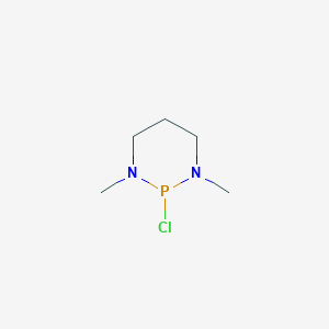 molecular formula C5H12ClN2P B14654378 1,3,2-Diazaphosphorine, 2-chlorohexahydro-1,3-dimethyl- CAS No. 40201-85-2