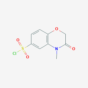 4-Methyl-3-oxo-3,4-dihydro-2H-benzo[b][1,4]oxazine-6-sulfonyl chloride