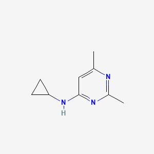 molecular formula C9H13N3 B1465440 N-cyclopropyl-2,6-dimethylpyrimidin-4-amine CAS No. 1178628-52-8