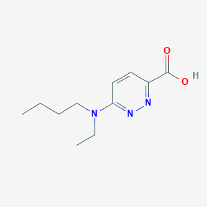 molecular formula C11H17N3O2 B1465445 6-(Butyl(ethyl)amino)pyridazine-3-carboxylic acid CAS No. 1184545-01-4