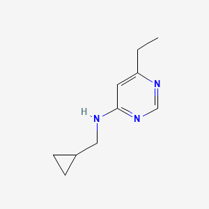 molecular formula C10H15N3 B1465450 N-(cyclopropylmethyl)-6-ethylpyrimidin-4-amine CAS No. 1248614-28-9