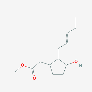 Methyl [3-hydroxy-2-(pent-2-en-1-yl)cyclopentyl]acetate