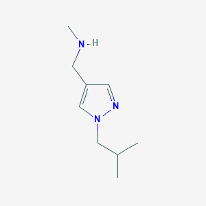 methyl({[1-(2-methylpropyl)-1H-pyrazol-4-yl]methyl})amine