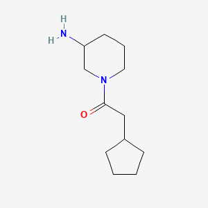 molecular formula C12H22N2O B1465453 1-(3-Aminopiperidin-1-yl)-2-cyclopentylethan-1-one CAS No. 1247496-75-8