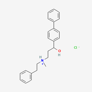 alpha-(2-(Methylphenethylamino)ethyl)-4-biphenylmethanol hydrochloride