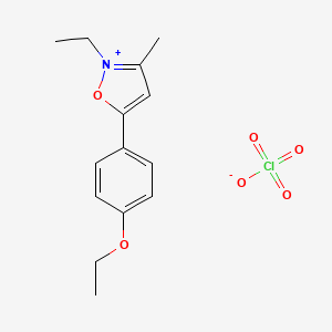 5-(4-Ethoxyphenyl)-2-ethyl-3-methyl-1,2-oxazol-2-ium perchlorate