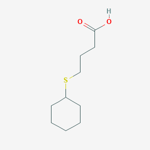 molecular formula C10H18O2S B1465457 4-Cyclohexylsulfanylbutyric acid CAS No. 1927-54-4