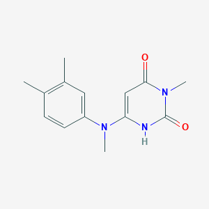 6-((3,4-Dimethylphenyl)(methyl)amino)-3-methylpyrimidine-2,4(1H,3H)-dione