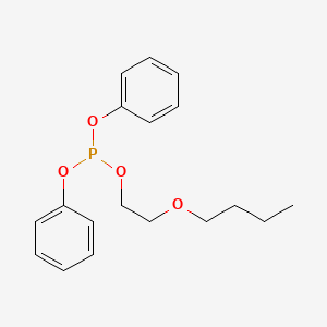 molecular formula C18H23O4P B14654581 2-Butoxyethyl diphenyl phosphite CAS No. 42410-58-2