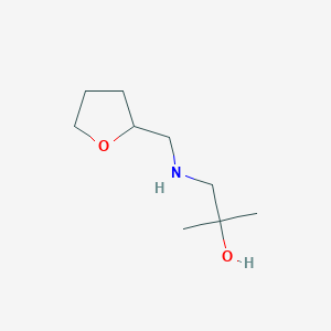 molecular formula C9H19NO2 B1465464 2-Methyl-1-[(tetrahydro-2-furanylmethyl)amino]-2-propanol CAS No. 1181456-24-5