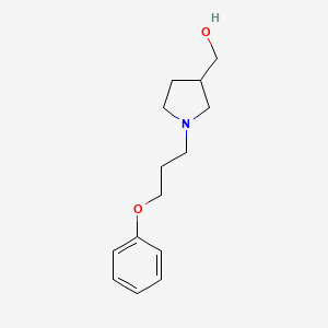 molecular formula C14H21NO2 B1465465 (1-(3-Phenoxypropyl)pyrrolidin-3-yl)methanol CAS No. 1274806-50-6