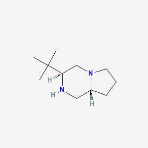 molecular formula C11H22N2 B1465476 (3S,8AR)-3-(tert-Butyl)octahydropyrrolo[1,2-a]pyrazine CAS No. 1932550-00-9