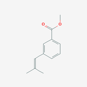 molecular formula C12H14O2 B1465487 Methyl 3-(2-methyl-1-propenyl)benzoate CAS No. 1353499-36-1