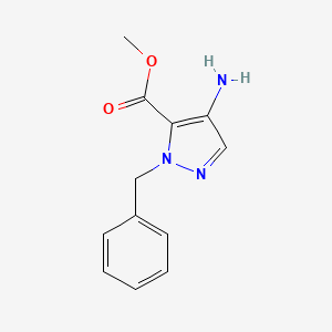 molecular formula C12H13N3O2 B1465503 Methyl 4-amino-1-benzyl-1H-pyrazole-5-carboxylate CAS No. 1211510-94-9