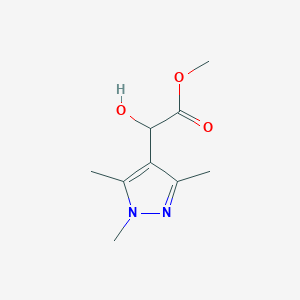 molecular formula C9H14N2O3 B1465505 Methyl 2-hydroxy-2-(1,3,5-trimethyl-1H-pyrazol-4-yl)acetate CAS No. 1353502-30-3