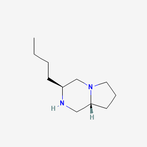 molecular formula C11H22N2 B1465509 (3S,8AR)-3-Butyloctahydropyrrolo[1,2-a]pyrazine CAS No. 1353553-34-0