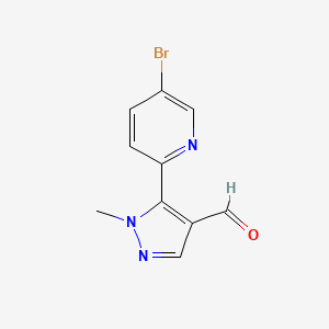 5-(5-Bromo-2-pyridinyl)-1-methyl-1H-pyrazole-4-carbaldehyde
