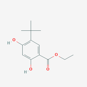 molecular formula C13H18O4 B1465524 Ethyl 5-(tert-butyl)-2,4-dihydroxybenzoate CAS No. 1353502-28-9