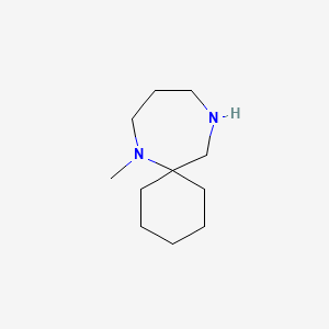 molecular formula C11H22N2 B1465525 7-Methyl-7,11-diazaspiro[5.6]dodecane CAS No. 927802-87-7