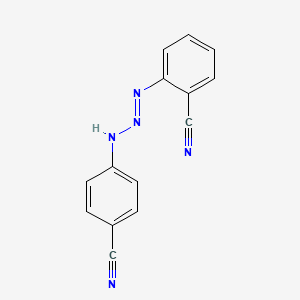 2-[(4-Cyanoanilino)diazenyl]benzonitrile