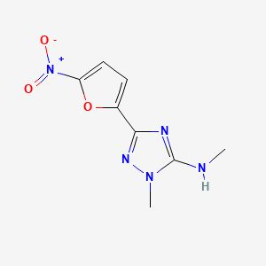 s-Triazole, 1-methyl-5-methylamino-3-(5-nitro-2-furyl)-