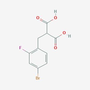molecular formula C10H8BrFO4 B1465548 2-(4-Bromo-2-fluorobenzyl)malonic acid CAS No. 683216-89-9