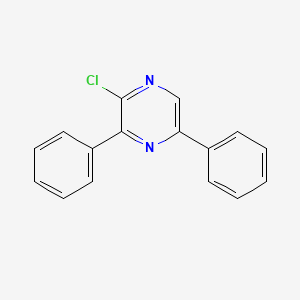 molecular formula C16H11ClN2 B14655482 Pyrazine, 2-chloro-3,5-diphenyl- CAS No. 41270-63-7