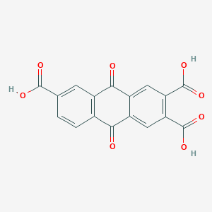 molecular formula C17H8O8 B14655491 2,3,6-Anthracenetricarboxylic acid, 9,10-dihydro-9,10-dioxo- CAS No. 52839-61-9