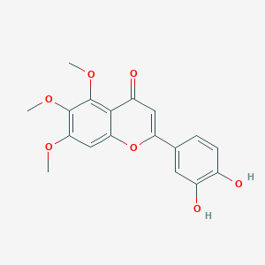 molecular formula C18H16O7 B14655504 3',4'-Dihydroxy-5,6,7-trimethoxyflavone CAS No. 51145-79-0