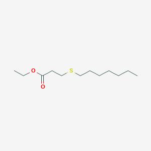 Ethyl 3-heptylsulfanylpropanoate