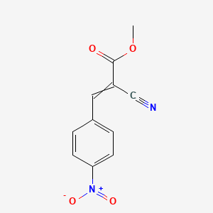 molecular formula C11H8N2O4 B14655532 Methyl 2-cyano-3-(4-nitrophenyl)prop-2-enoate CAS No. 42348-04-9