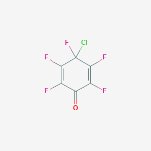 molecular formula C6ClF5O B14655552 4-Chloro-2,3,4,5,6-pentafluorocyclohexa-2,5-dien-1-one CAS No. 42289-22-5