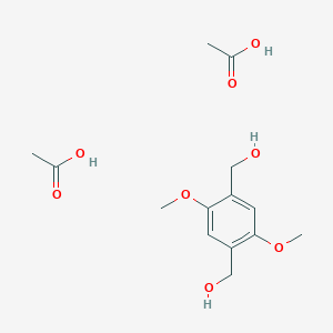 Acetic acid;[4-(hydroxymethyl)-2,5-dimethoxyphenyl]methanol