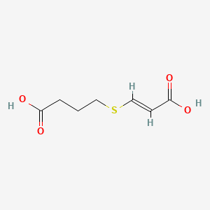 molecular formula C7H10O4S B14655560 3-((3-Carboxypropyl)thio)acrylic acid CAS No. 41108-57-0