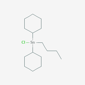 molecular formula C16H31ClSn B14655566 Butyl(chloro)dicyclohexylstannane CAS No. 40291-71-2