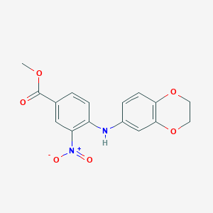 Methyl 4-(2,3-dihydro-1,4-benzodioxin-6-ylamino)-3-nitrobenzoate