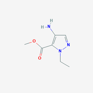 molecular formula C7H11N3O2 B1465558 Methyl 4-amino-1-ethyl-1H-pyrazole-5-carboxylate CAS No. 923283-57-2