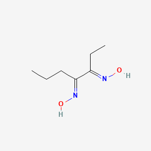 (NE)-N-[(3E)-3-hydroxyiminoheptan-4-ylidene]hydroxylamine