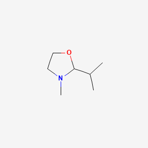 molecular formula C7H15NO B14655614 2-Isopropyl-3-methyloxazolidine CAS No. 51439-17-9