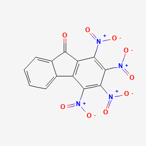 molecular formula C13H4N4O9 B14655622 1,2,3,4-Tetranitro-9H-fluoren-9-one CAS No. 41417-65-6